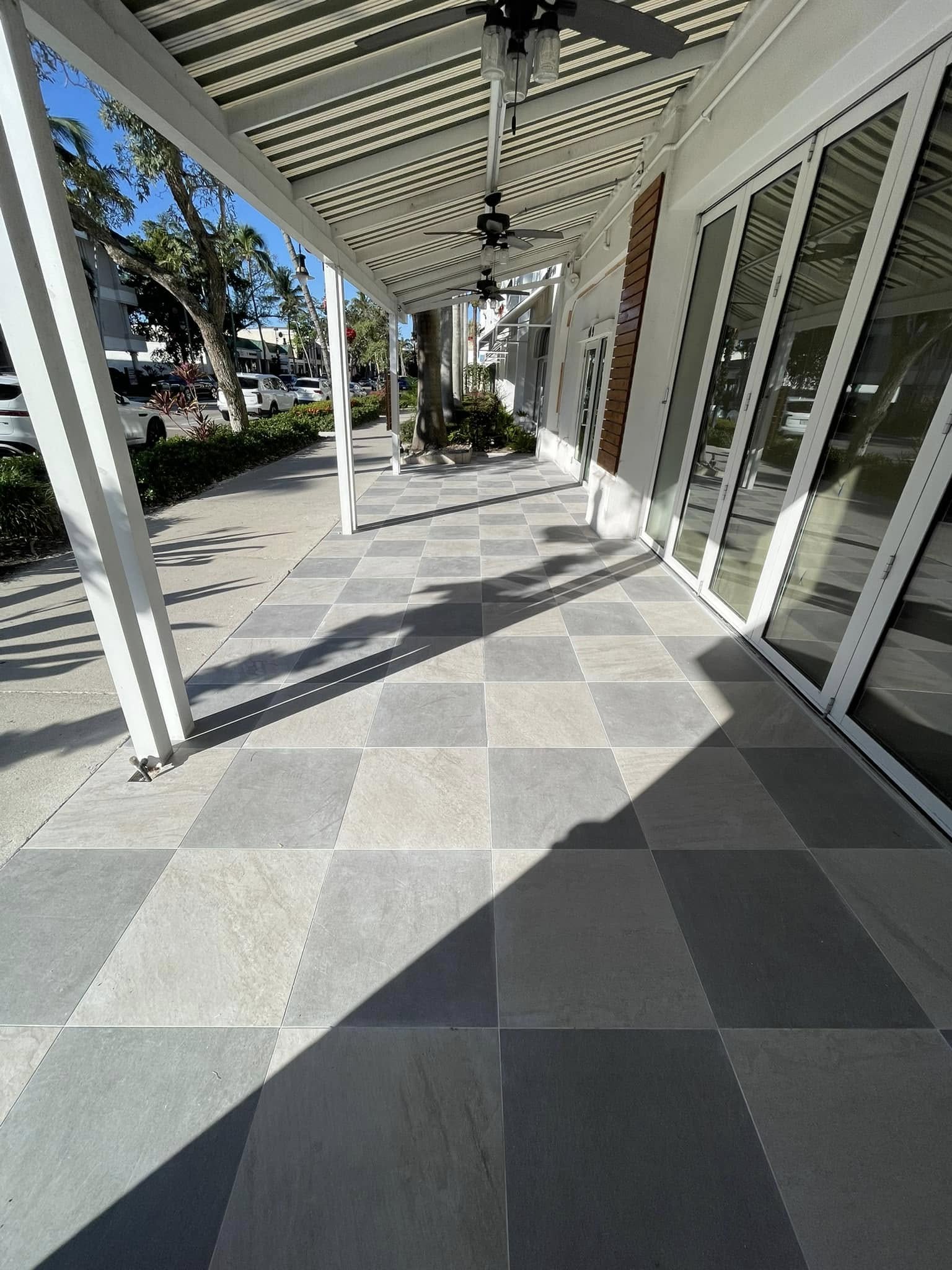 paver storefront replacement after