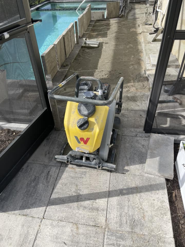 pool paver installation